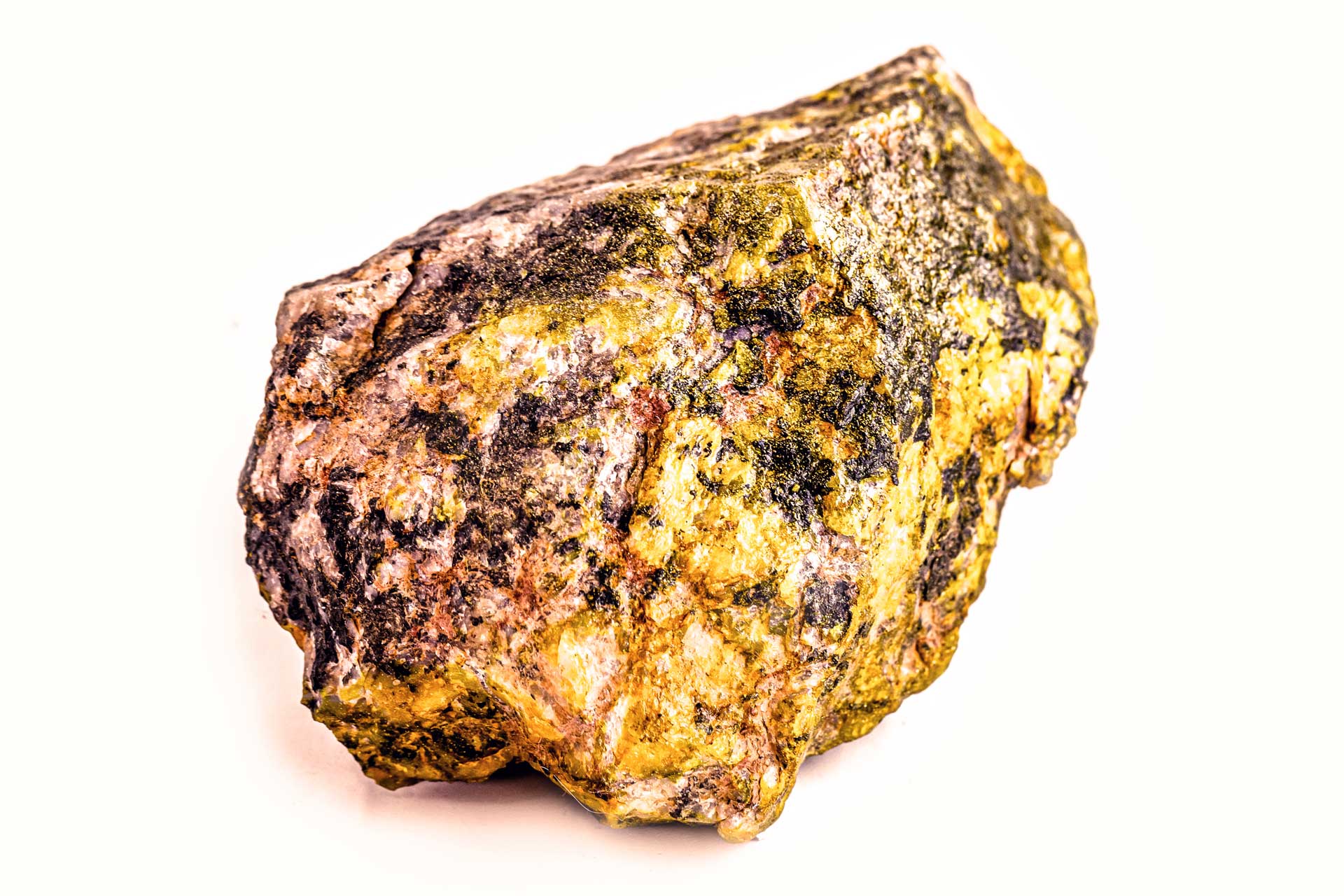 uranium-radioactive-ore-on-isolated-white